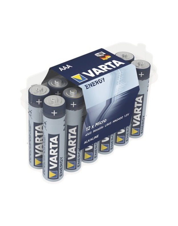 Varta Energy AAA  elementai 12 vnt . 1vnt .kaina- 0.40 eur.