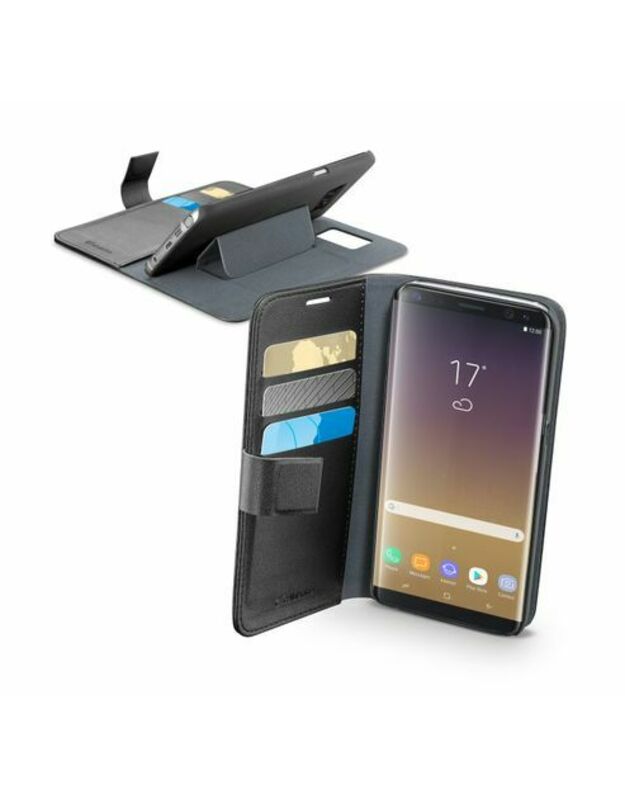 „Samsung Galaxy Note 8“ juodas užrašų knygelės dėklas „Cellularline“