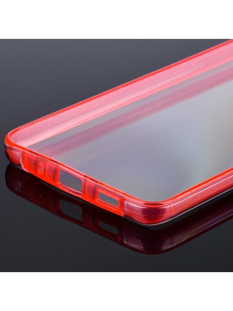 360 Full Cover case PC + TPU for Samsung A42 5G red