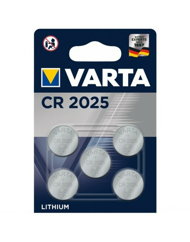 Varta Electronics CR2025“ elementas CR2025 ličio 157 mAh 3 V 5 vnt.