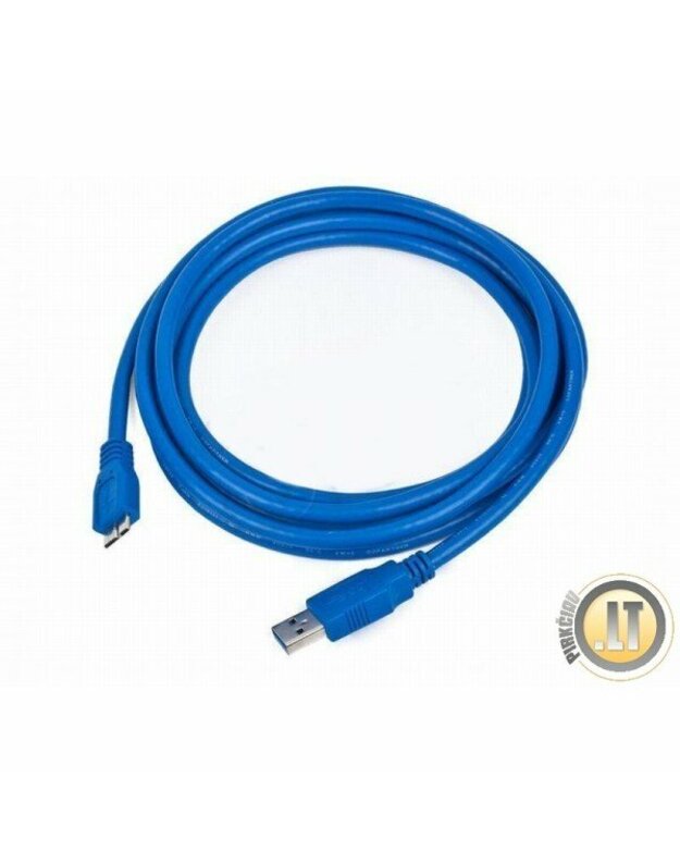 4WORLD USB 3.0 AF- MICRO BM 0.5 M.TELEFONŲ LAIDAS MĖLYNAS / KABELIS