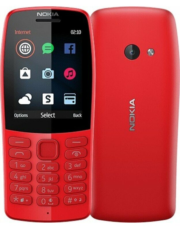 Nokia 210 Dual Red mobilusis telefonas