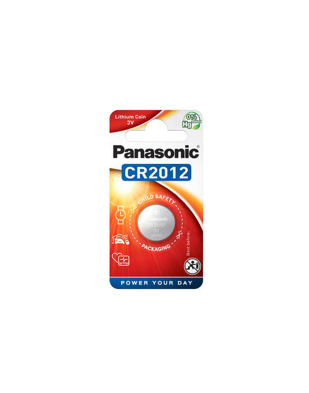Panasonic CR2012. elementas, Lithium, Battery voltage: 3 V