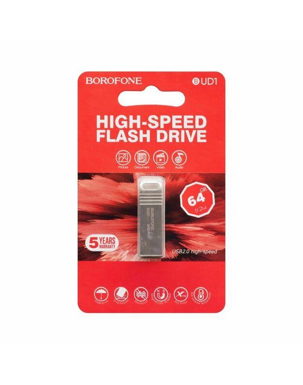 BOROFONE 64 GB BUD1 USB 2.0 didelės spartos atmintinė
