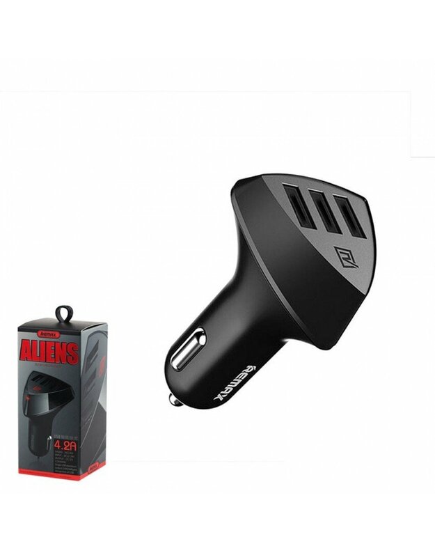 Automobilinis auto įkroviklis  Remax Alien Series 3 USB 5V/4.2A RCC-304