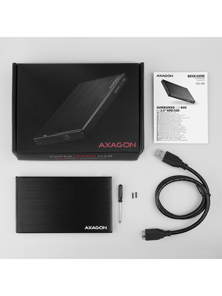 Axagon EE25-XA6 USB3.0 - SATA 6G 2.5" External ALINE Box