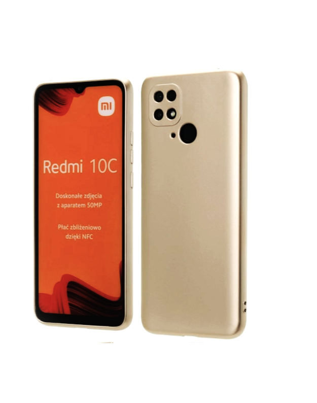 Metalinis "Xiaomi Redmi 10c 4G gold" dėklas