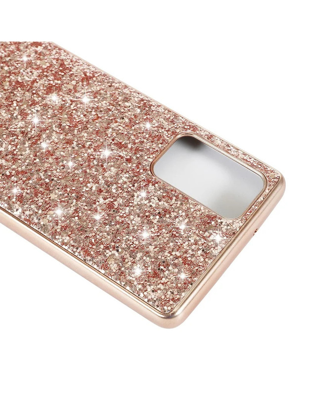 GLITTER dėklas, skirtas Samsung NOTE 8 raudona/orandžinė