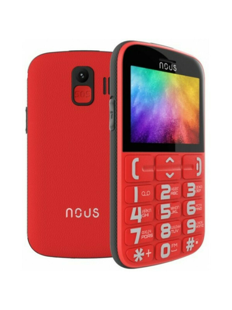 MOBILUS TELEFONAS NOUS NS2422 HELPER DUAL SIM RED