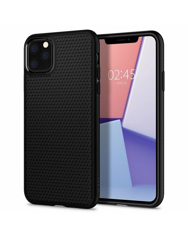 „SPIGEN Liquid Air“ skirtas „Iphone 11“ (6.1) matinis juodas