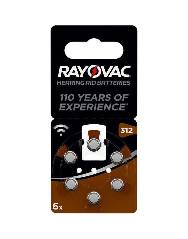 „Rayovac Acoustic Special 312AE“ elementai