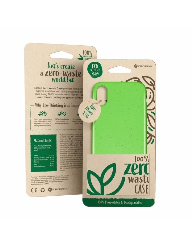„Forcell BIO“ - „Zero“ atliekų dėklas, skirtas „SAMSUNG A42 5G green“
