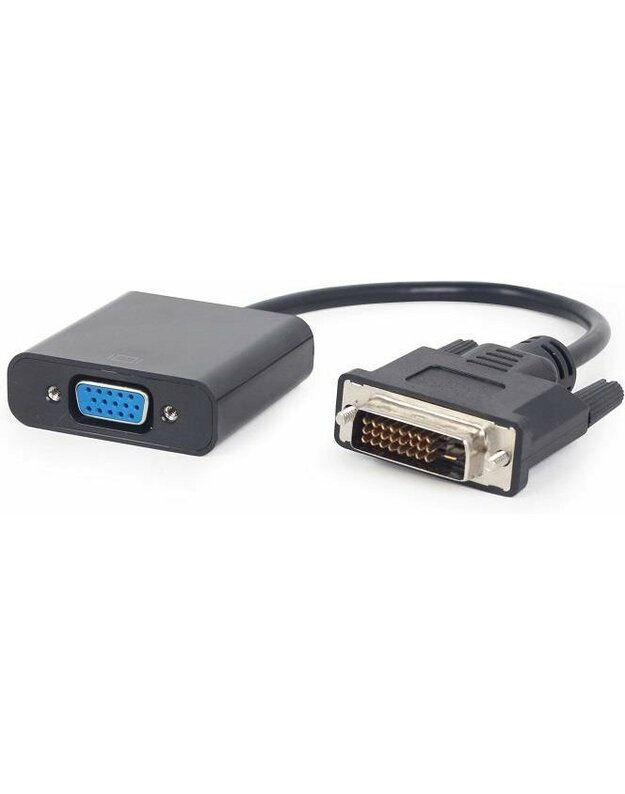 DVI-D to VGA adapter cable, black (A-DVID-VGAF-01) - Gembird