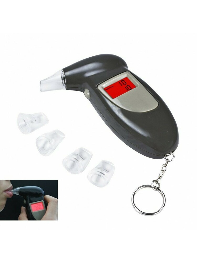 Alkotesteris su keičiamais kandikliais Digital breath alcohol tester