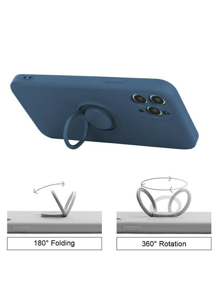 Mocco Pastel Ring silikoninis nugaros dėklas, skirtas Xiaomi Mi 11  Blue