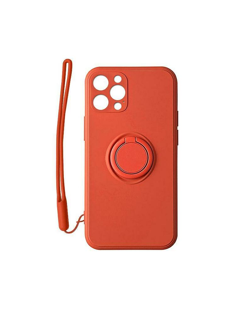 Šarvuotas dėklas Pastel Ring raudonas, skirtas Xiaomi Mi 11