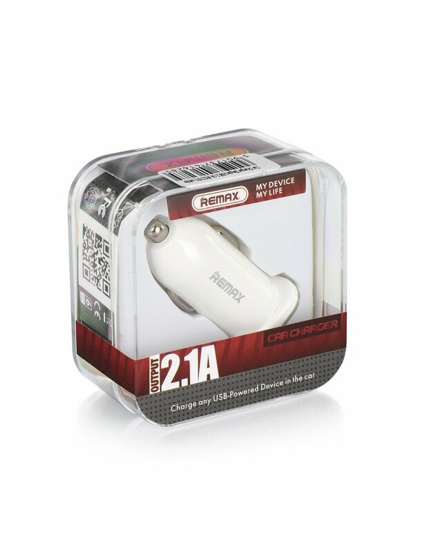 Remax USB Car Charger 2.1A white 