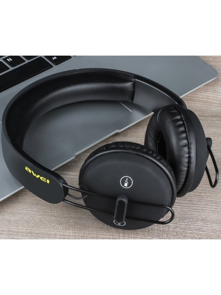 AWEI „Bluetooth“ ausinės, uždedamos ant ausies, A800BL, juodos/juodos