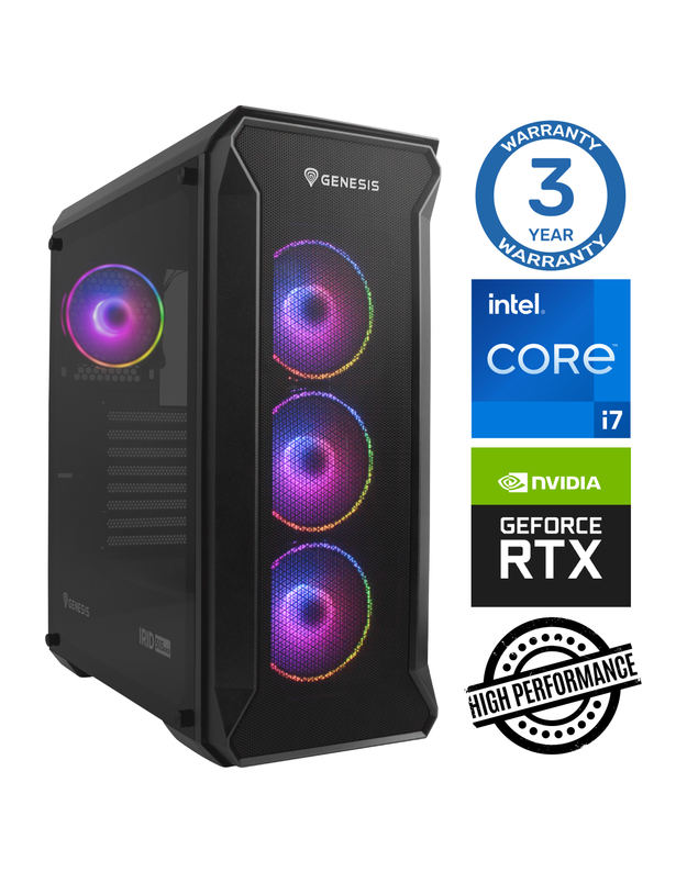 Stacionarus kompiuteris INTOP i7-12700F 32GB 1SSD+2TB RTX3070Ti 8GB DOS