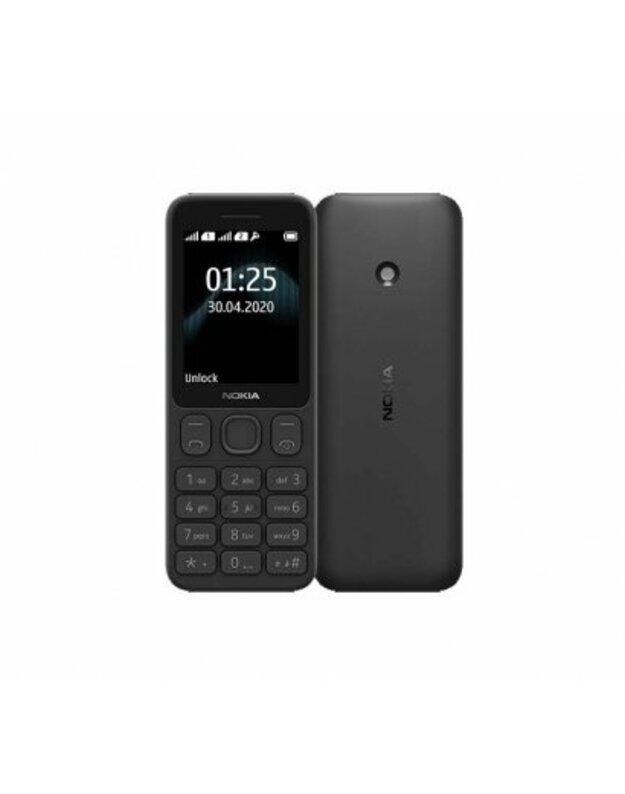 Telefonas Nokia 125 (TA-1253), Dual SIM, Black