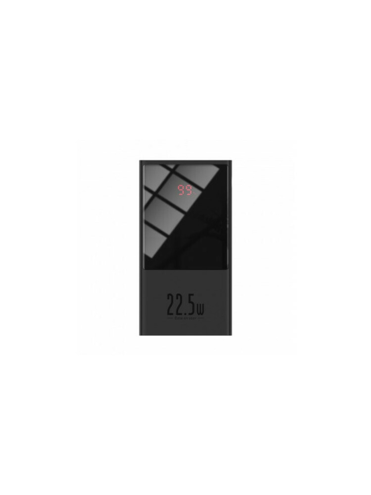 „Baseus“ maitinimo blokas 10 000 mAh USB / USB tipas C 22,5 W 5 A greitas įkrovimas 3.0 AFC FCP juodas (PPMN-A01)