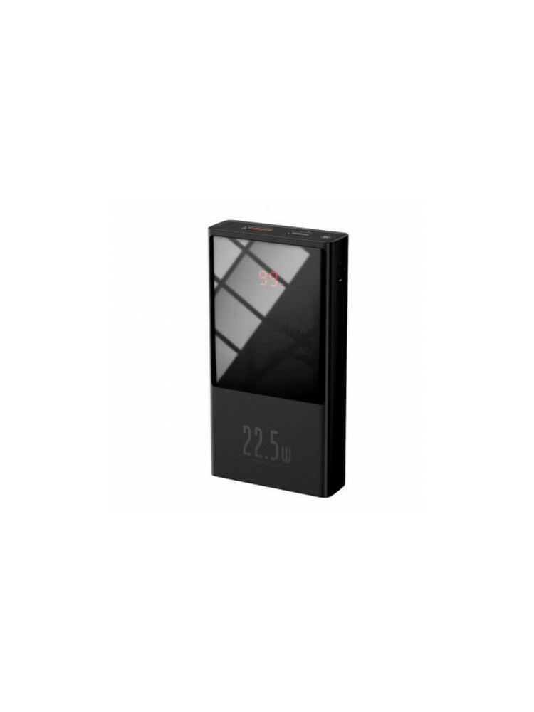 „Baseus“ maitinimo blokas 10 000 mAh USB / USB tipas C 22,5 W 5 A greitas įkrovimas 3.0 AFC FCP juodas (PPMN-A01)