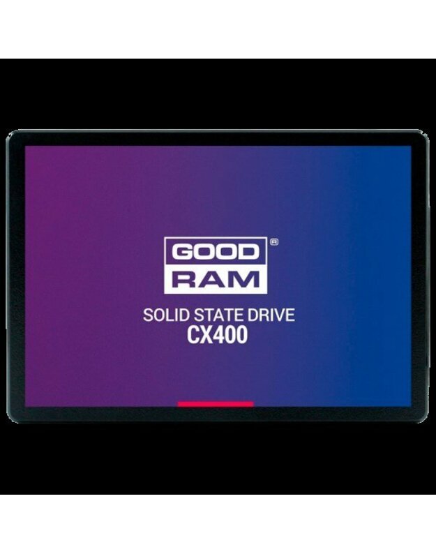 GOODRAM CX400 256GB SSD, 2.5” 7mm, SATA 6 Gb/s, Read/Write: 550 / 490 MB/s, Random Read/Write IOPS 65K/82.5K
