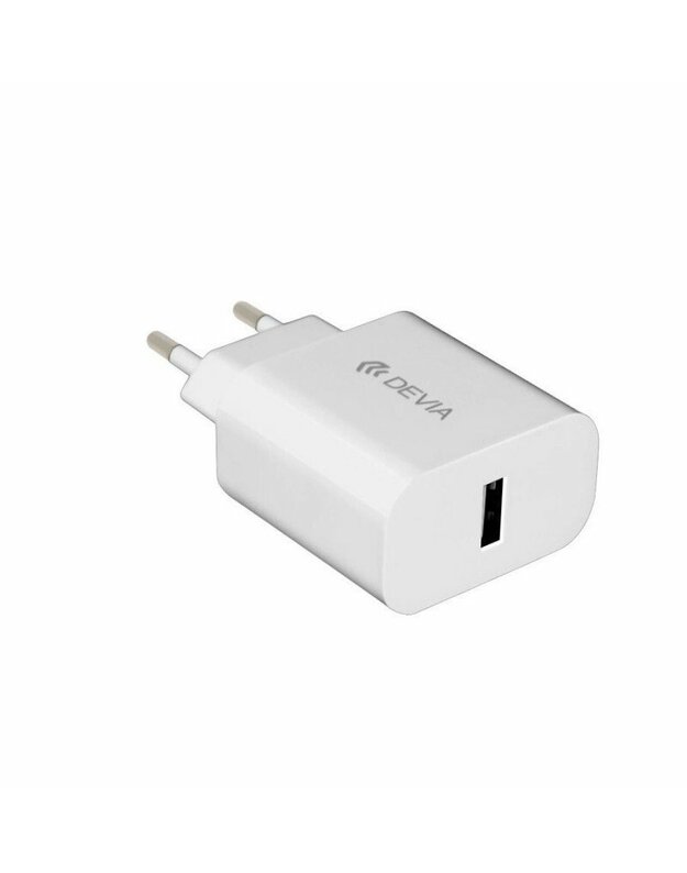 Devia Smart Series EU Charger (EU, 5V 2.1A,2USB) white