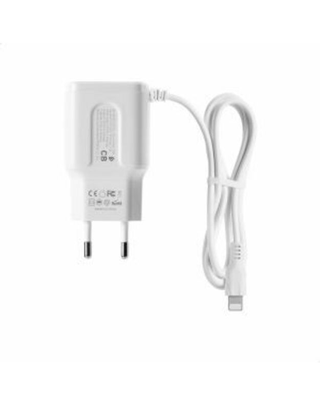 Remax PR-U22 Wall Charger - baltas iphone jungtis (LIGHTING)