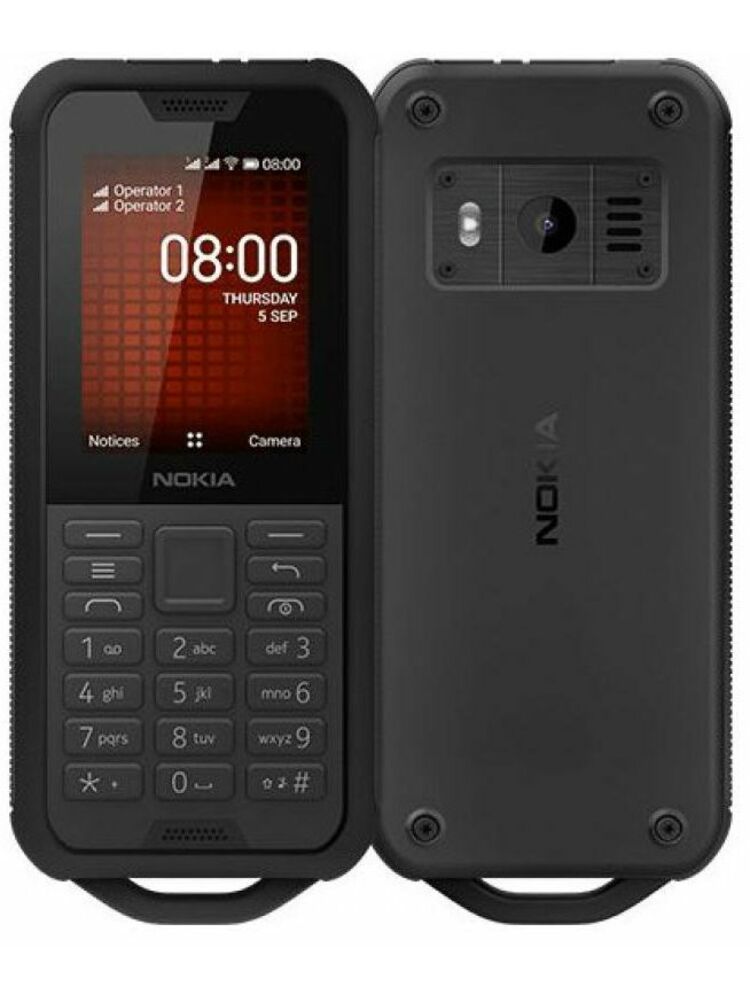 Nokia 800 Tough Dual Black mobilusis telefonas
