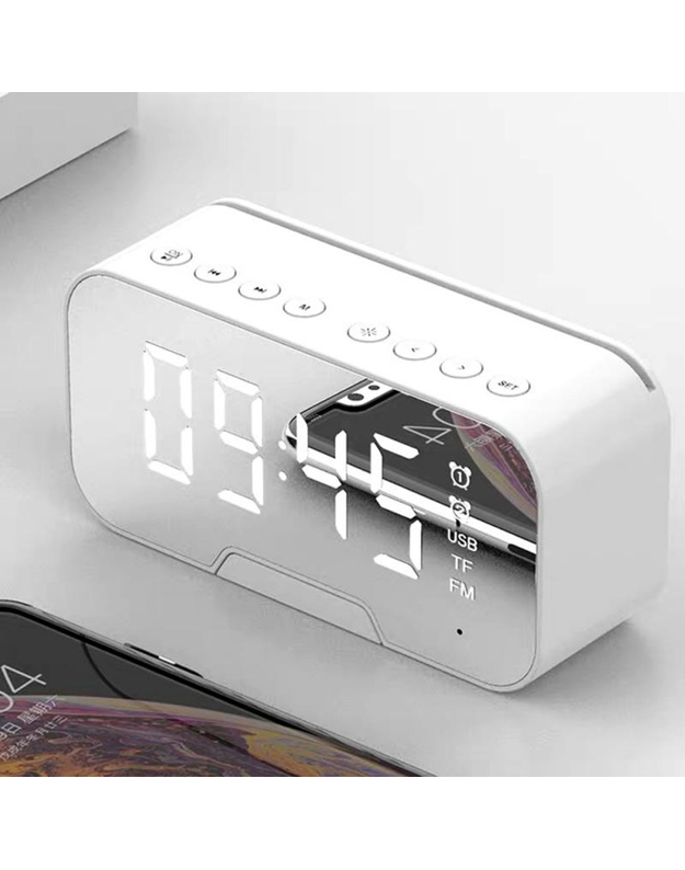 Bluetooth Alarm Clock Mirror Digital Alarm Clock Wireless Bluetooth Speaker Alarm Clock