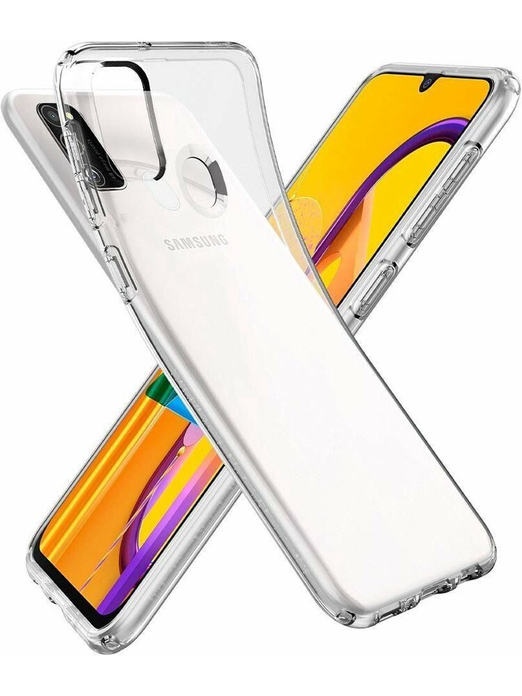 Spigen Liquid Crystal Back Case For Samsung Galaxy M21 Crystal Clear