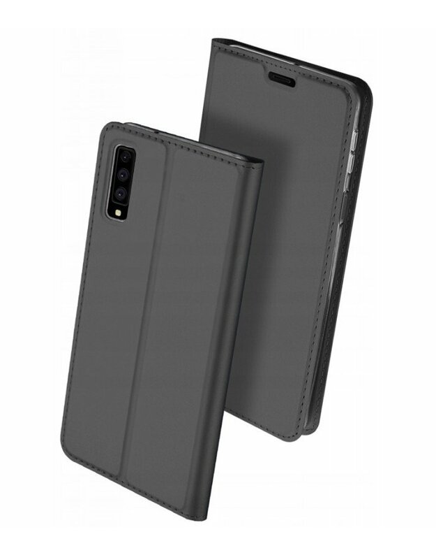 Juodas atverčiamas dėklas Samsung Galaxy A7 2018 telefonui "Dux Ducis Skin Pro"