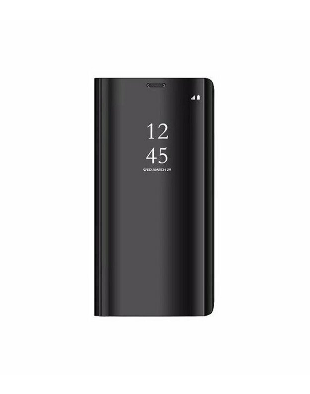 Juodas atverčiamas dėklas Samsung Galaxy A7 2018 telefonui "Sview"