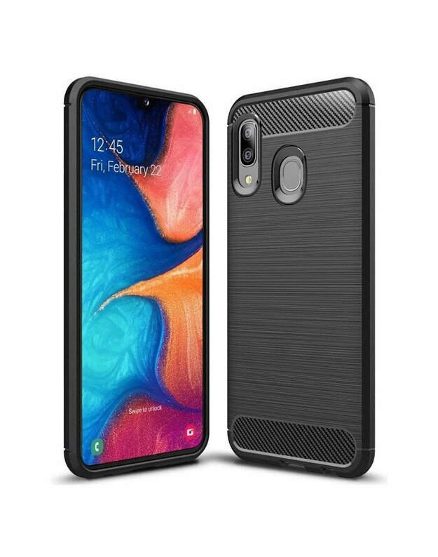 Juodas dėklas Samsung Galaxy A20E telefonui "Tech-Protect"