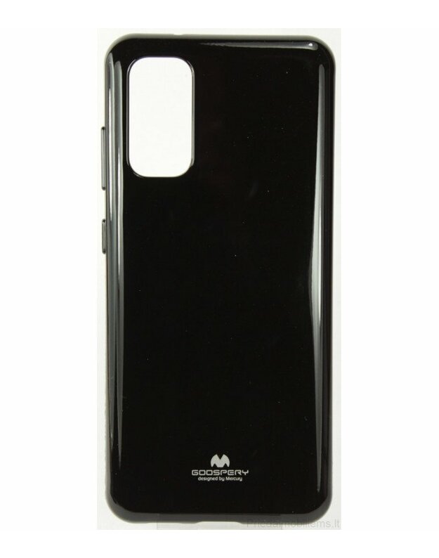 Juodas silikoninis dėklas Samsung Galaxy S20 telefonui "Mercury Goospery Pearl Jelly Case"