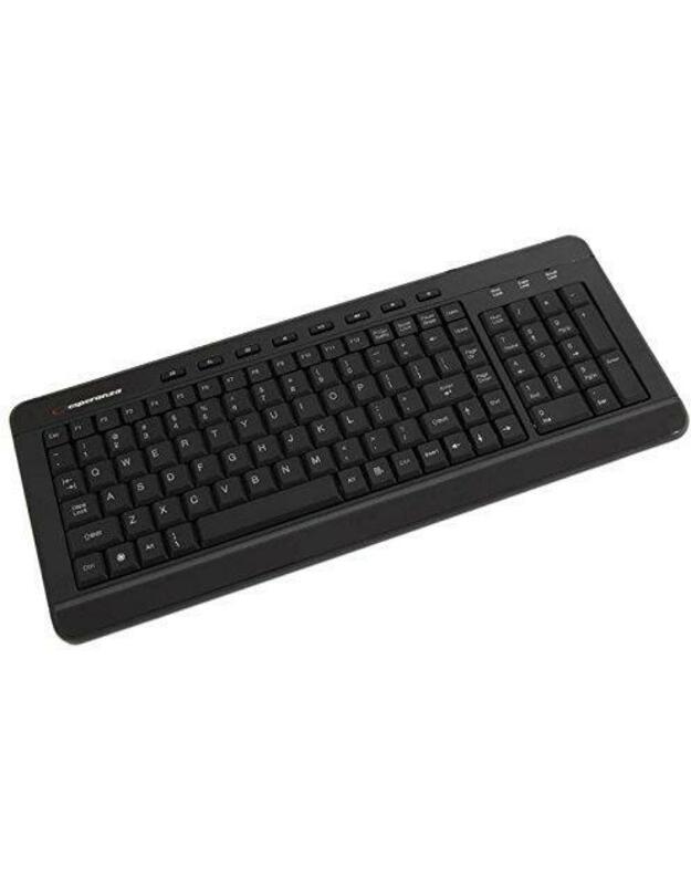 Klaviatūra ESPERANZA EK122K - Standard - Wireless - RF belaidė - QWERTY - Juodas - Pelė included  