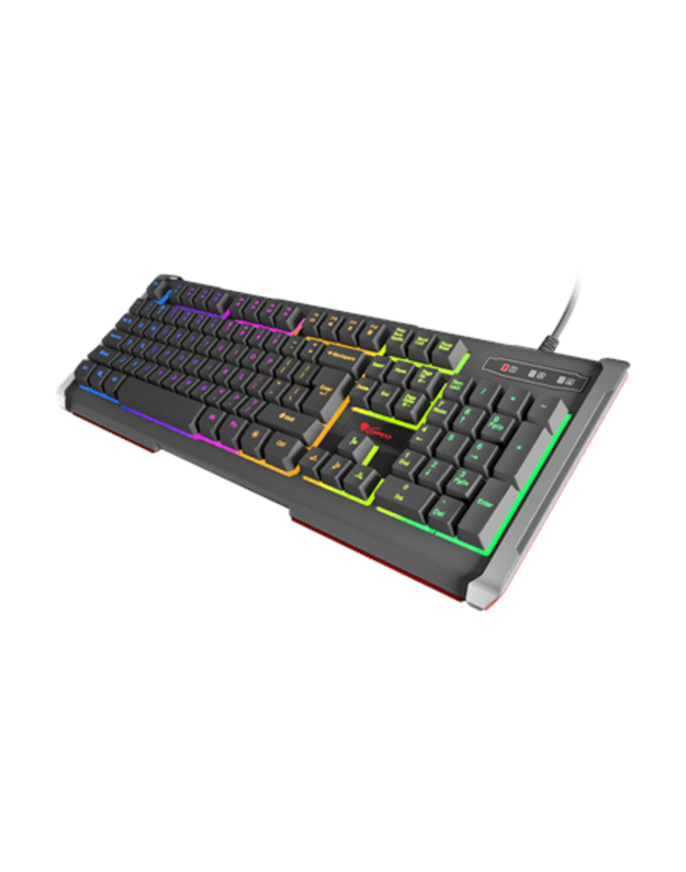 NATEC NKG-0993 Klaviatūra GENESIS RHOD 400 Gaming RGB pašvietimas, USB, US išdėstymas  