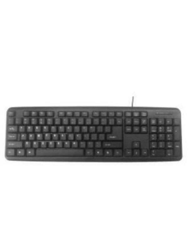 Klaviatūra STANDART USB ENG/JUODAS KB-U-103 GEMBIRD