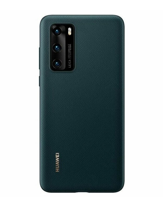 Originalus žalias dėklas Huawei P40 telefonui "PU Case"v