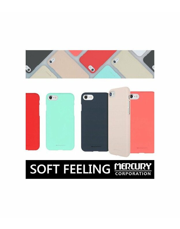 Rožinis silikoninis dėklas Xiaomi Mi9 telefonui "Mercury Soft Feeling"