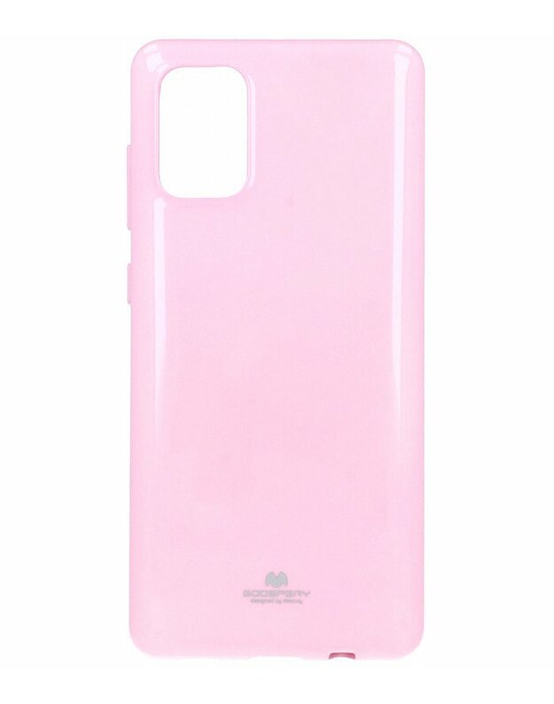Šviesiai rožinis silikoninis dėklas Samsung Galaxy A71 telefonui "Mercury Goospery Pearl Jelly Case"