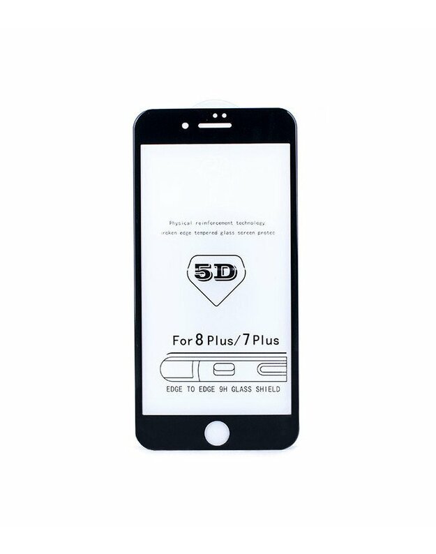 LCD apsauginis stikliukas "5D Full Glue" Samsung A405 A40 lenktas juodas
