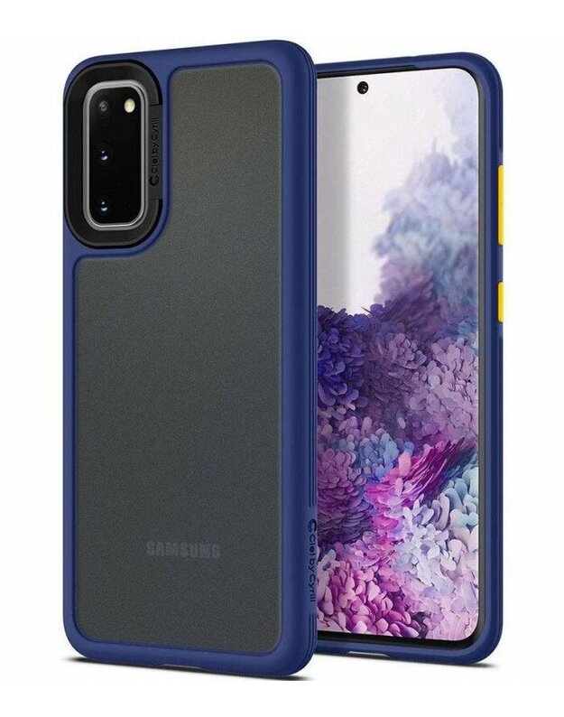 Mėlynas dėklas Samsung Galaxy S20 telefonui "Spigen Ciel Color Brick"