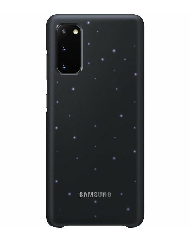 Originalus juodas dėklas "LED Cover" Samsung Galaxy S20 telefonui "EF-KG980CBE"