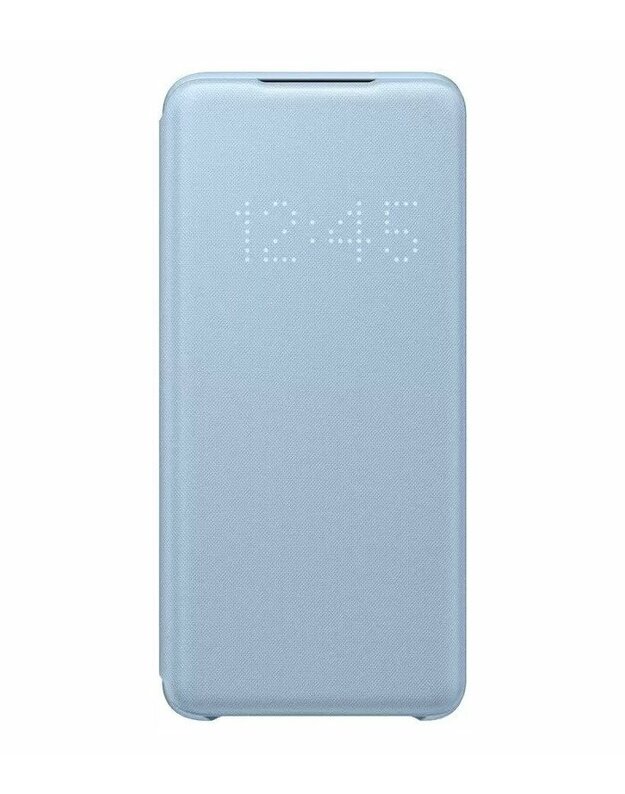 Originalus mėlynas atverčiamas dėklas "LED S-View Case" Samsung Galaxy S20 telefonui "EF-NG980PLE"