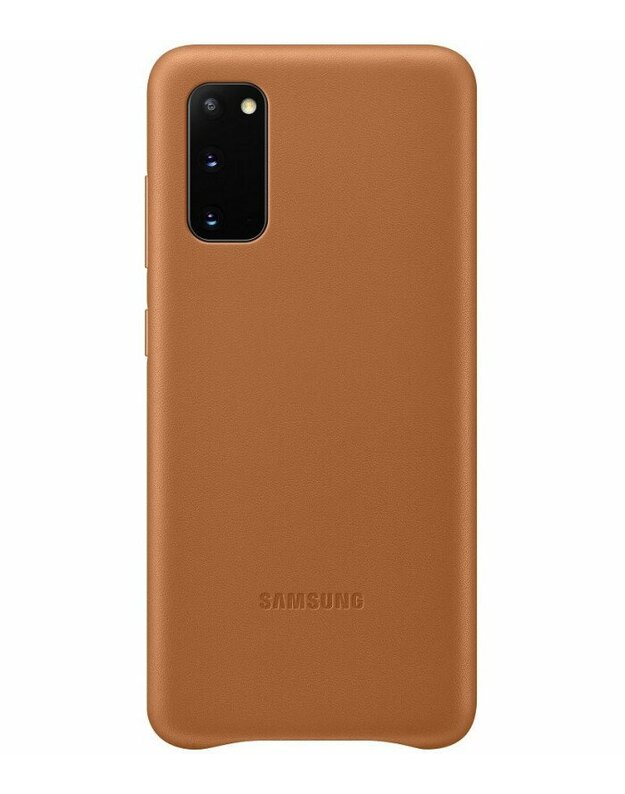 Originalus rudas dėklas "Leather Cover" Samsung Galaxy S20 telefonui "EF-VG980LAE"