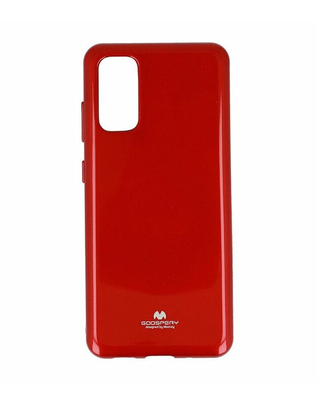 Raudonas silikoninis dėklas Samsung Galaxy S20 telefonui "Mercury Goospery Pearl Jelly Case"