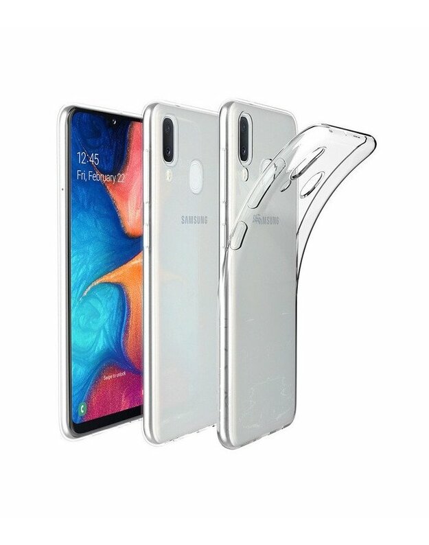 Skaidrus dėklas Samsung Galaxy A20E telefonui "Tech-Protect Flexair"