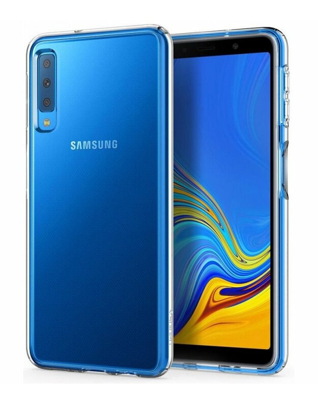 Skaidrus dėklas Samsung Galaxy A7 2018 telefonui "Spigen Liquid Crystal"
